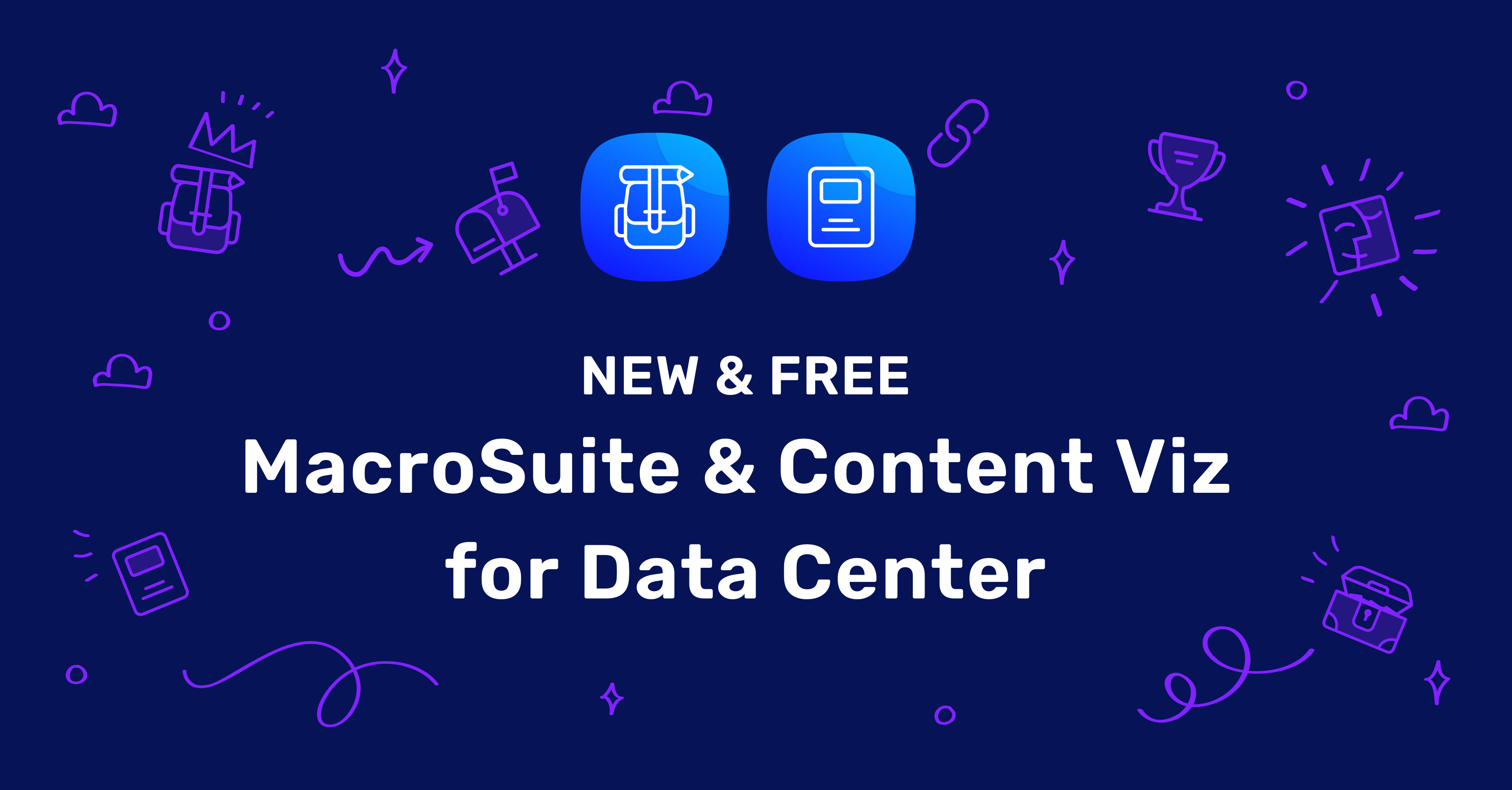 MacroSuite and Content Viz for Confluence Data Center app icons
